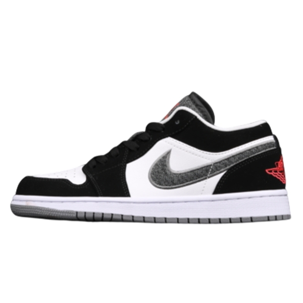Air Jordan 1 Low Black White Wolf Grey Infrared 23